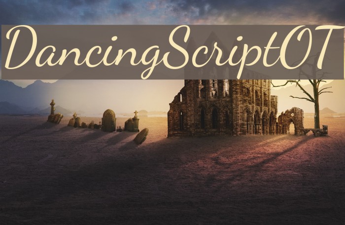DancingScriptOT Schriftart examples