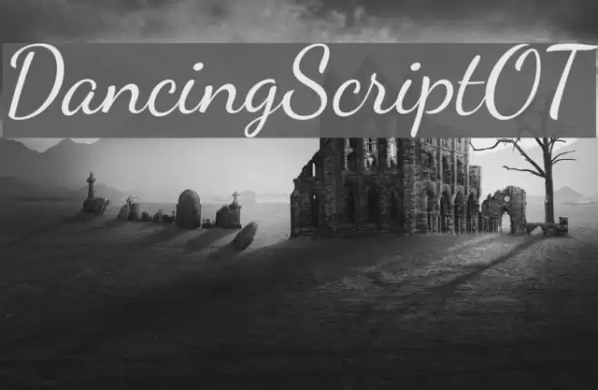 DancingScriptOT Schriftart examples