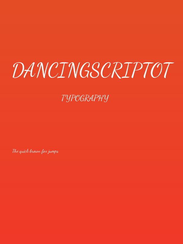 DancingScriptOT Poster