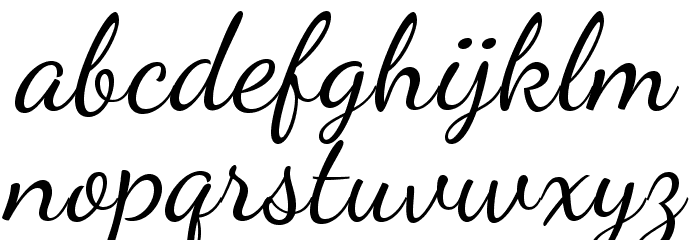 DancingScriptOT Schriftart Kleinbuchstaben