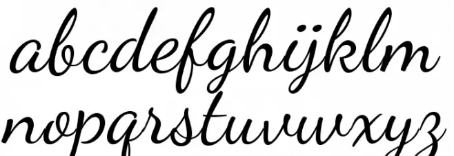 DancingScriptOT Schriftart Kleinbuchstaben