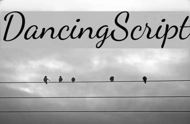 DancingScript Font examples