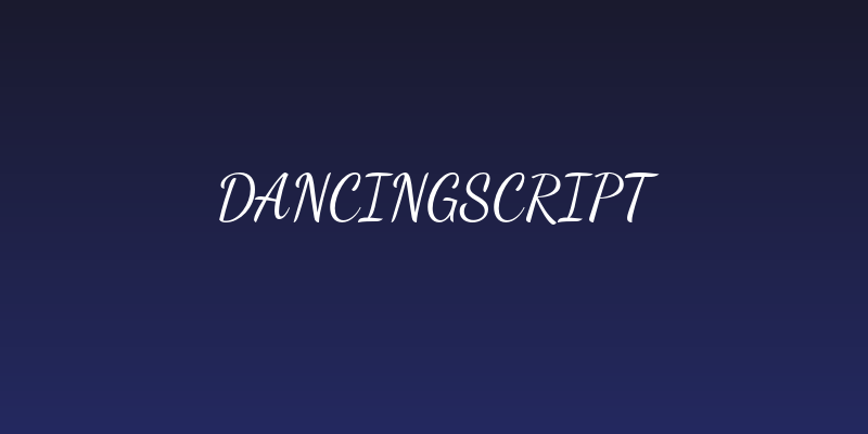 DancingScript Social Header
