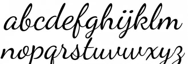 DancingScript Font LOWERCASE