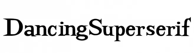DancingSuperserif  フリーフォントのダウンロード
