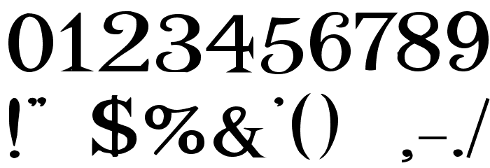 DancingSuperserif Font OTHER CHARS