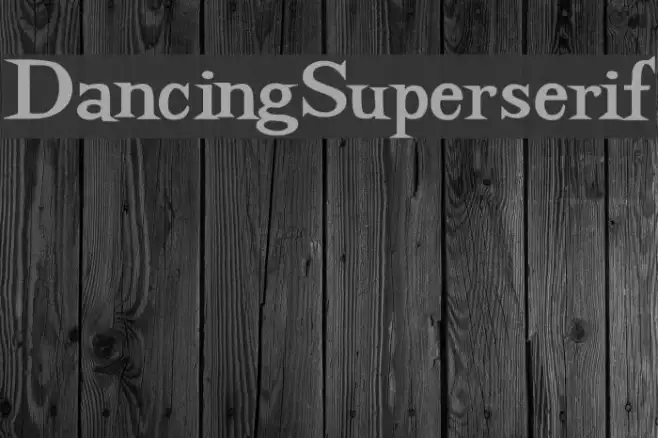 DancingSuperserif Example 2
