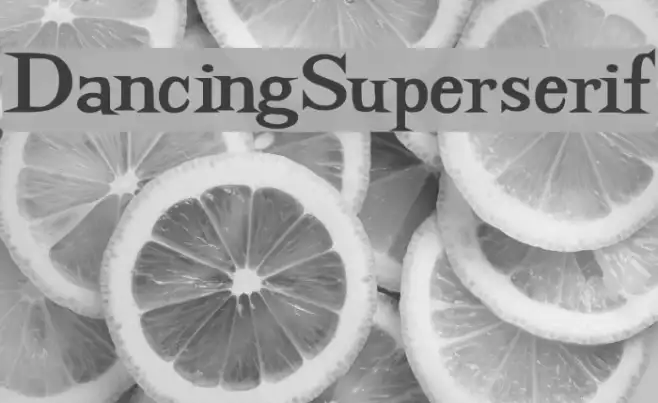 DancingSuperserif Example 3
