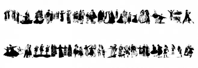 DancingTraces Шрифта ВЕРХНИЙ