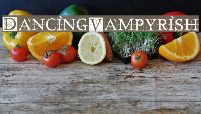 DancingVampyrish Font examples
