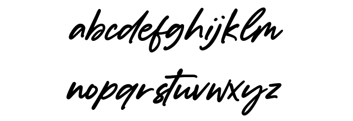 Dancingdog Font LOWERCASE