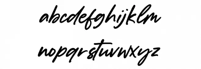 Dancingdog Font LOWERCASE