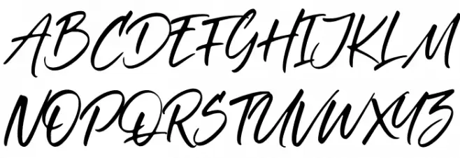 Dancinglove Font UPPERCASE