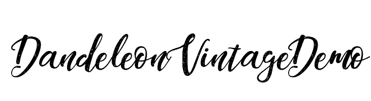 Dandeleon Vintage Demo Font