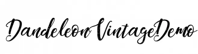 Dandeleon Vintage Demo  Frei Schriftart Herunterladen