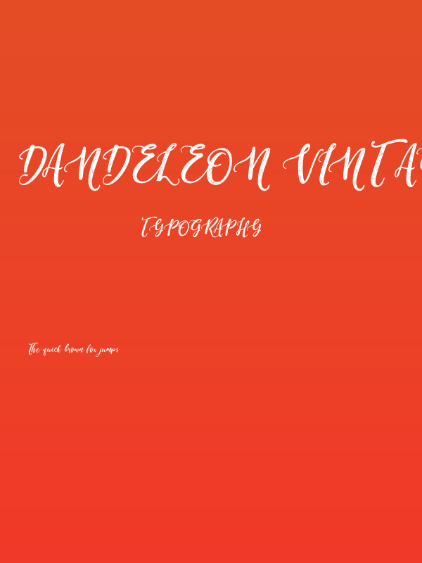 Dandeleon Vintage Demo Poster