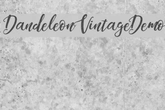 DandeleonVintageDemo Fuentes examples