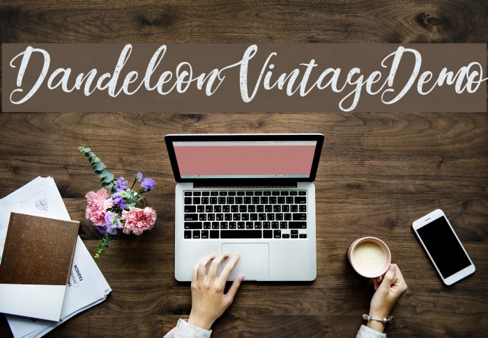DandeleonVintageDemo Font examples
