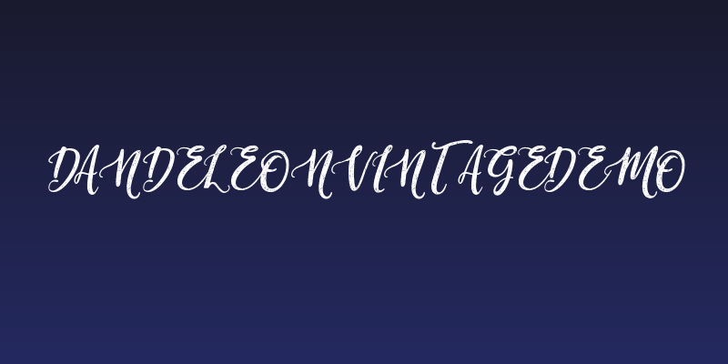DandeleonVintageDemo Social Header