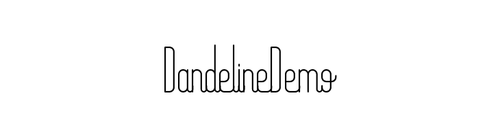 Dandeline Demo  नि: शुल्क फ़ॉन्ट्स डाउनलोड