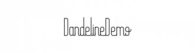 Dandeline Demo  Frei Schriftart Herunterladen