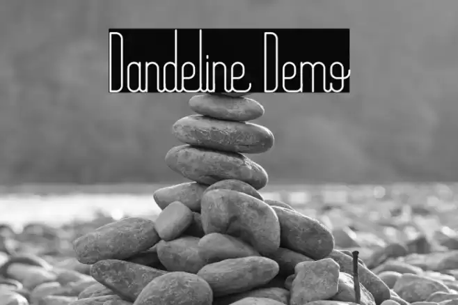 Dandeline Demo Font examples