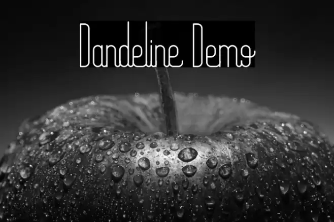 Dandeline Demo Font examples