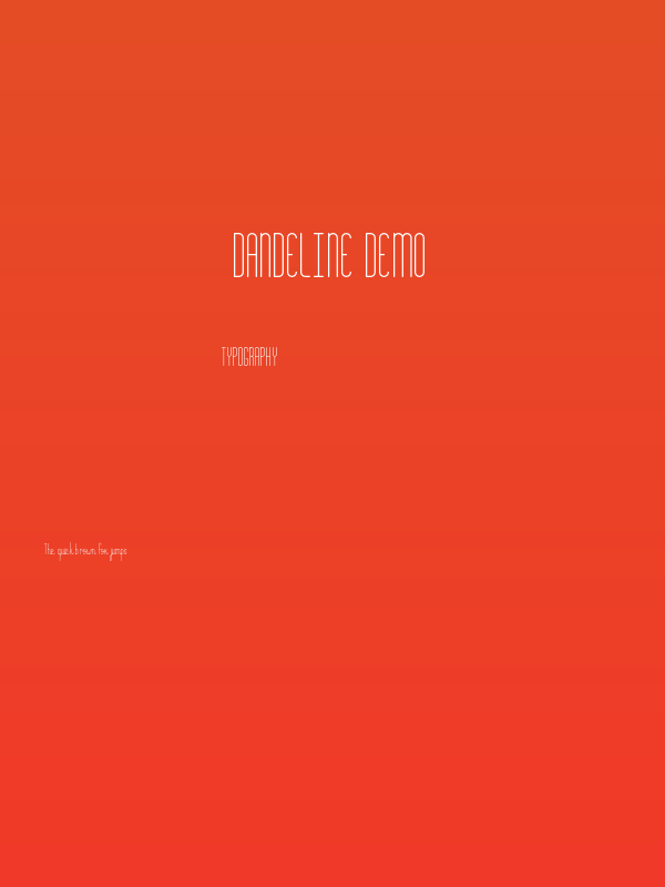 Dandeline Demo Poster