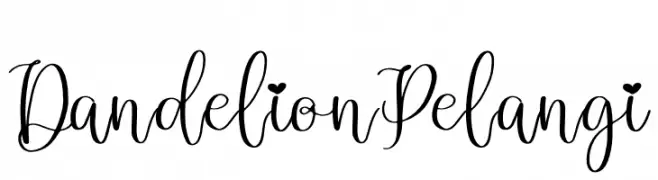 Dandelion Pelangi  Frei Schriftart Herunterladen