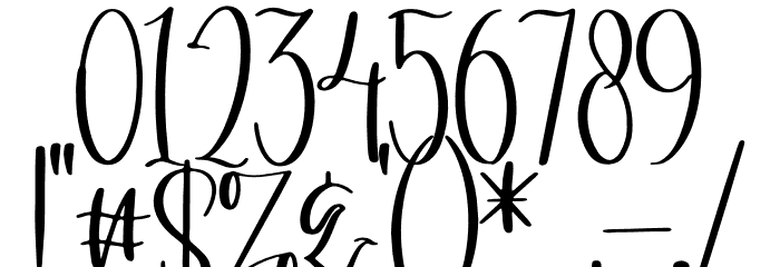 Dandelion Pelangi Font OTHER CHARS
