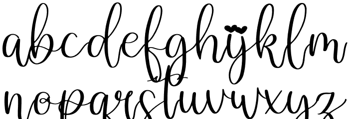 Dandelion Pelangi Font LOWERCASE