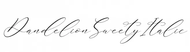 Dandelion Sweety Italic  تنزيل الخطوط