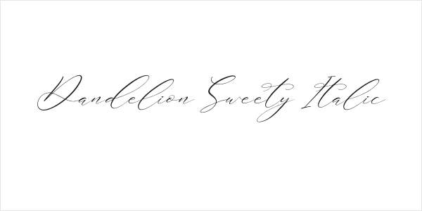 Dandelion Sweety Italic Logo