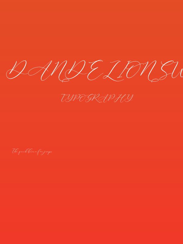 Dandelion Sweety Poster