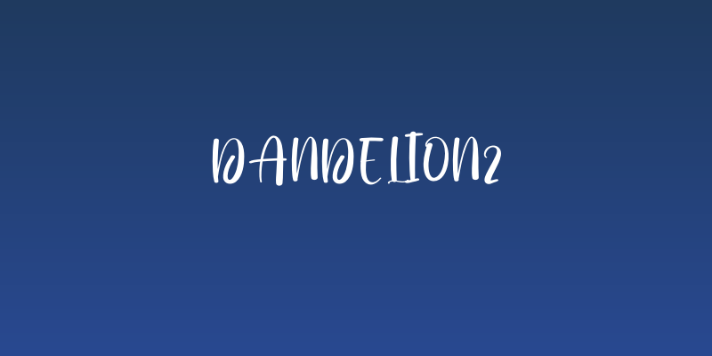 Dandelion2 Social Header