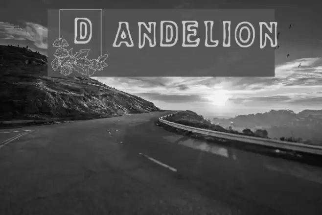 Dandelion Font examples