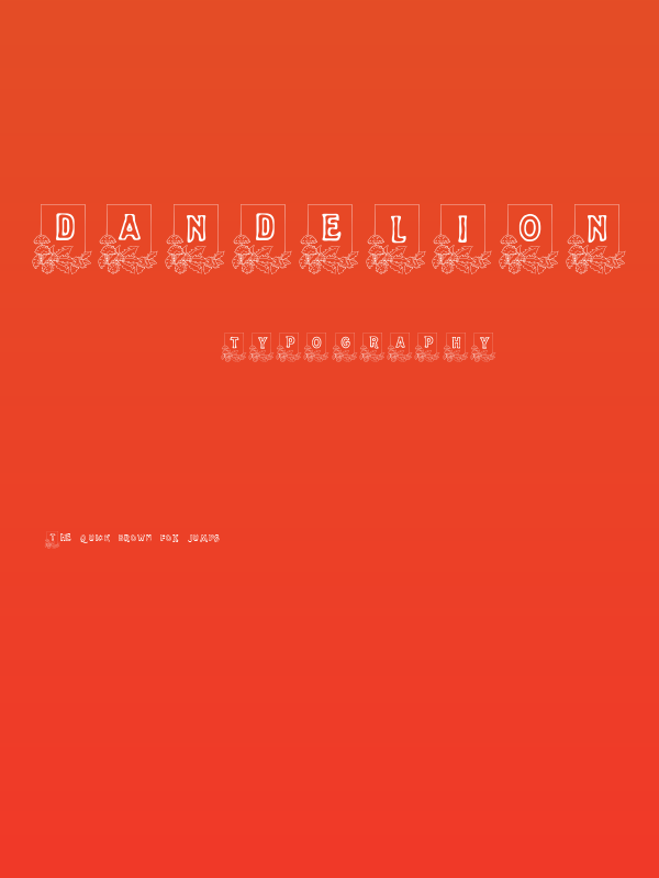 Dandelion Poster