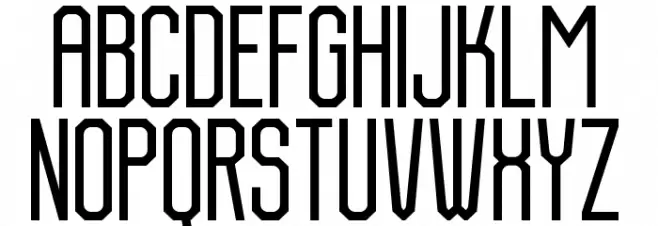 Danderyd Gothic Regular Schriftart Groß