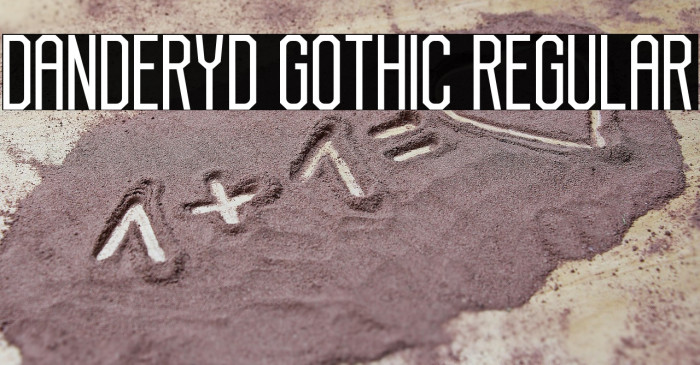 Danderyd Gothic Regular Example 3