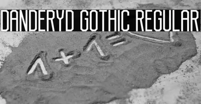 Danderyd Gothic Regular Font examples