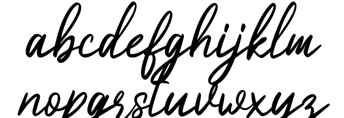 Dandiyella Font LOWERCASE