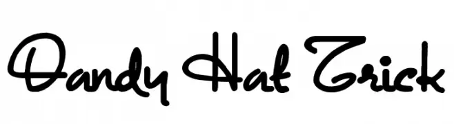 Dandy Hat Trick  Frei Schriftart Herunterladen