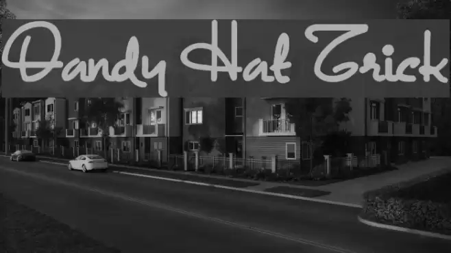 Dandy Hat Trick Font examples
