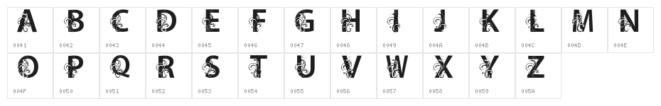 Dandy-TV Character Map