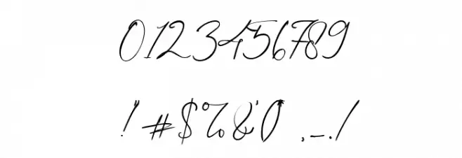 Danette Pricilla Font OTHER CHARS