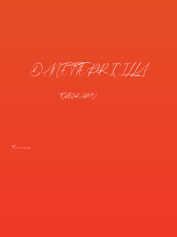 Danette Pricilla Poster