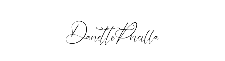 DanettePricilla  Fuentes Gratis Descargar
