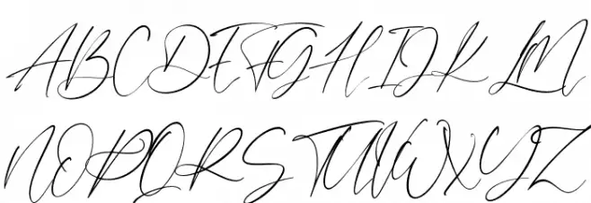 DanettePricilla Schriftart Groß