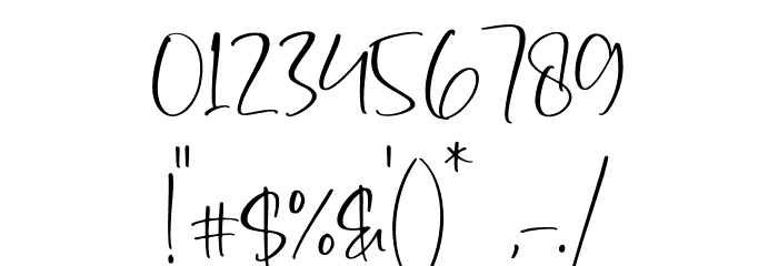 Dangella Schriftart Anderer Schreiben