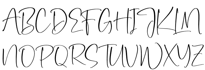 Dangella Schriftart Groß